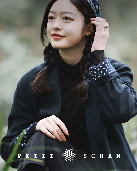 PETIT SCHAN小闪 CLO#070 Boyfriend男朋友的西装 日本进口亚麻oversize翻立领两穿西装外套   商品图3