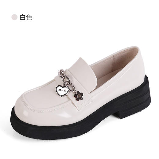 富贵吉祥2022方头乐福休闲时尚女鞋 f225220 商品图6