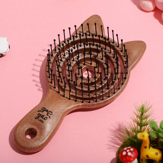 Papi酱推荐 韩国yao littles儿童梳 弹力梳齿减缓拉力 梳开打结头发 减轻孩子梳头的拉扯感和不适感 商品图3