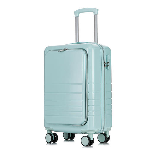 自然醒前置开盖行李箱女小型20寸商务登机拉杆箱男轻便旅行箱YS09 324 商品图8