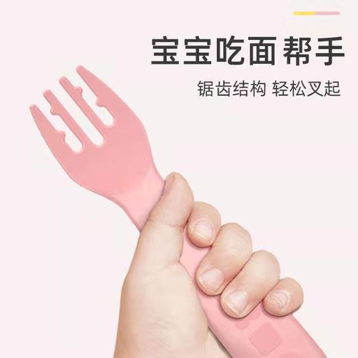 Octoto奥克兔兔 短柄训练叉勺 儿童餐具套装弯头勺宝宝喂养学吃饭婴儿辅食勺8月+ 商品图3