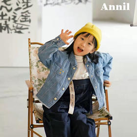 安奈儿女童牛仔夹克外套ag215618