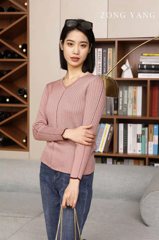 宗洋超细精纺羊毛针织衫BCL1TB7817-31 商品图2