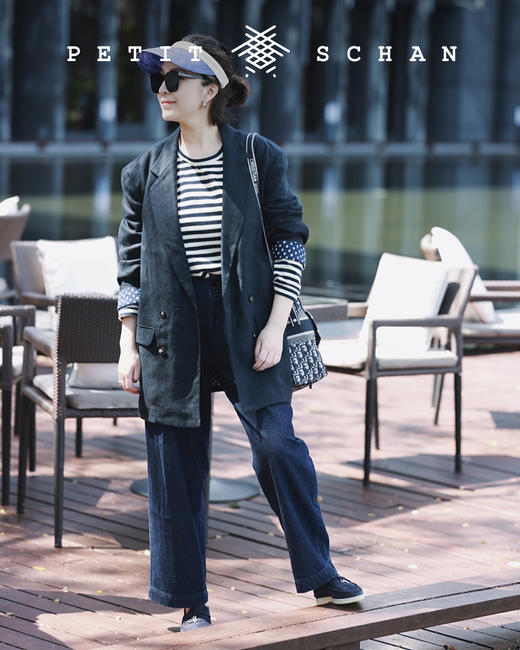 PETIT SCHAN小闪 CLO#070 Boyfriend男朋友的西装 日本进口亚麻oversize翻立领两穿西装外套   商品图10