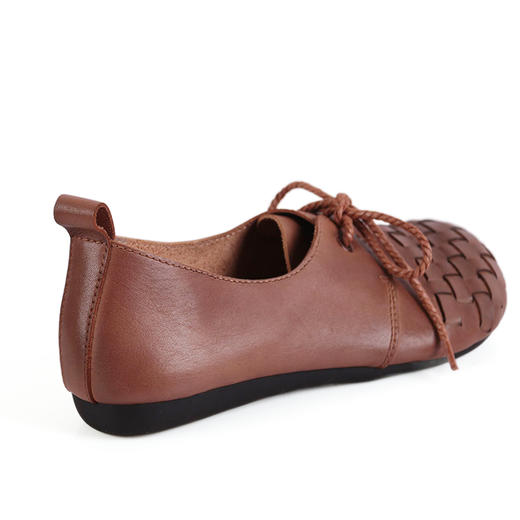 富贵吉祥2022圆头皮编时尚女鞋f202162 商品图10