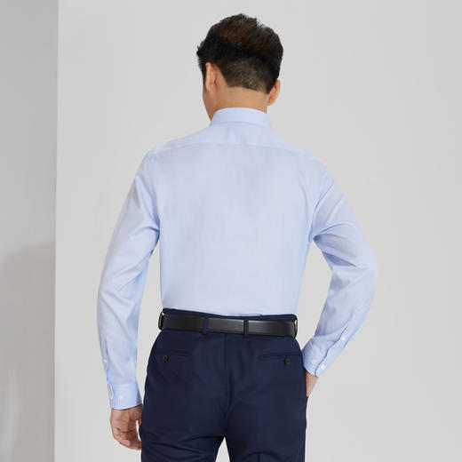 雅戈尔男士长袖衬衫秋冬新款商务休闲免烫衬衫YLTP125190IBA 商品图1