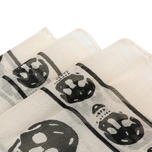 【超惠秒】亚历山大·麦昆 ALEXANDER MCQUEEN  女士骷髅图案桑蚕丝围巾 10540 商品图5