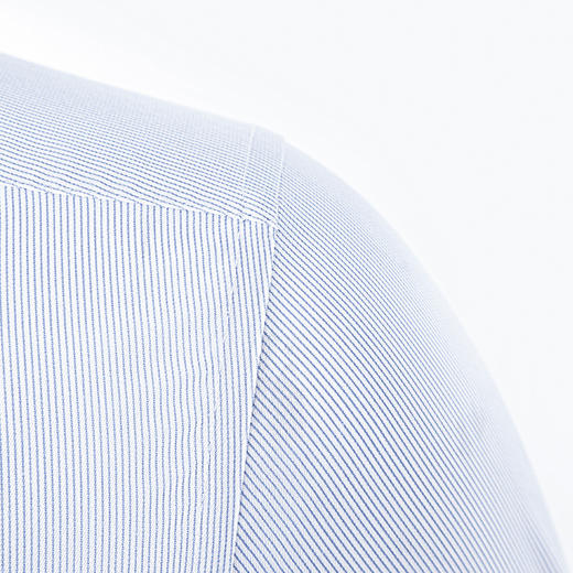 【纯棉免烫精美刺绣】罗蒙男士长袖衬衫春夏正装商务通勤免烫条纹衬衣 商品图3