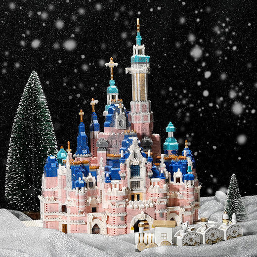 兼容乐高粉色迪士尼积木城堡大型成人高难度泰姬陵女孩拼装礼物 商品图8