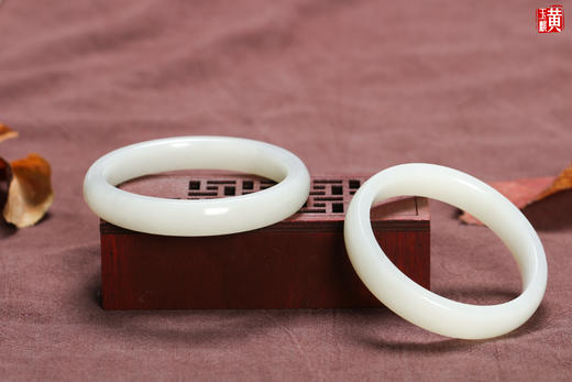 [ 素锦 ]  和田玉羊脂白玉手镯 | 状如凝脂，温润有方，细腻光洁 商品图6