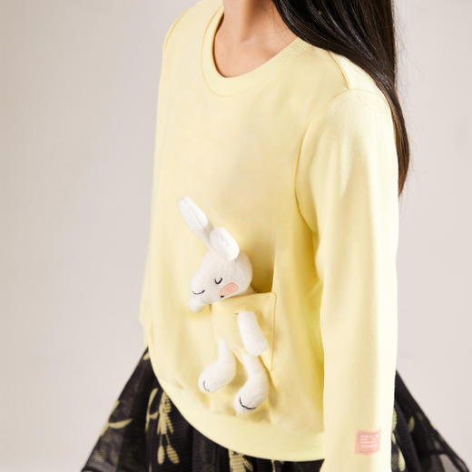 安奈儿女童SORONA圆领长袖卫衣ag211617 商品图4