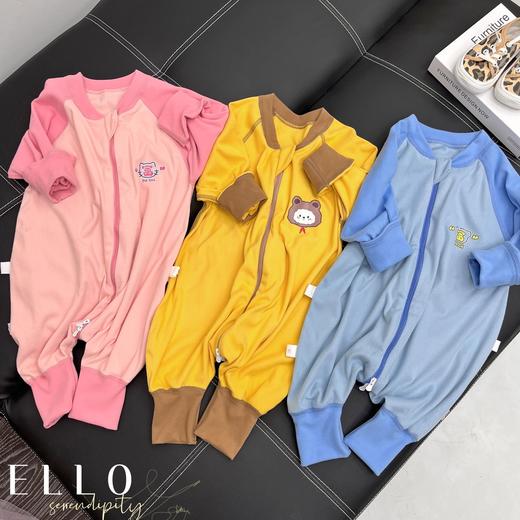 【限时折扣】22新款婴儿德绒睡袋 （黄色-熊霸天下/紫色-暴富鸭/粉色-小富婆/蓝色-小富翁）M-XXL 商品图5