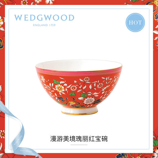 英国威基伍德 WEDGWOOD 玮致活漫游美境11cm礼品碗 骨瓷饭碗欧式餐碗瓷碗礼盒 商品图1