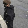 占姆士奥莱款  韩国童装儿童套装秋冬装加绒加厚两件套男女中大童中小童炸街 商品缩略图2