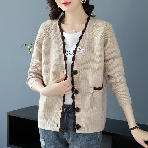 针织开衫，外搭披肩毛衣外套洋气短款上衣CC-26-6005 商品图3