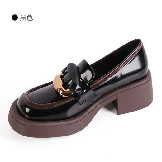 富贵吉祥2022方头乐福休闲时尚女鞋 f225246 商品图6