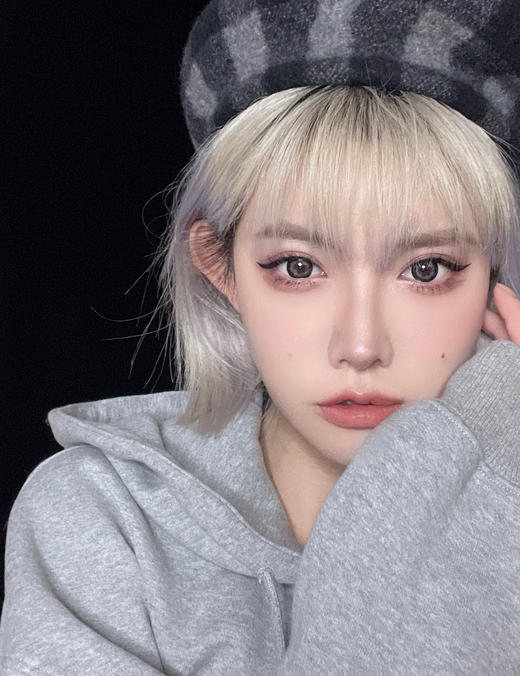 日抛 Kikicon 雪尼尼 14.5  着色14.2 蓝黑灰 商品图3