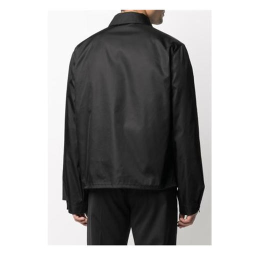 PRADA 普拉达 男士 Re-Nylon 再生尼龙珐琅金属三角形徽标束腰夹克外套 黑色 SGB684 1WQ8 F0002 商品图3
