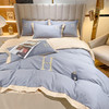 加厚磨毛四件套轻奢宿简约被套床单床笠纯色水洗棉三件套床上用品 商品缩略图7