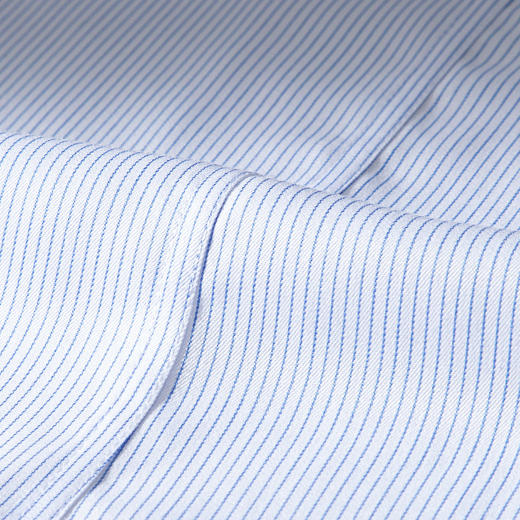 【纯棉免烫精美刺绣】罗蒙男士长袖衬衫春夏正装商务通勤免烫条纹衬衣 商品图6