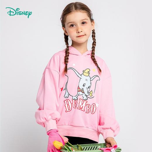 迪士尼童装女童卫衣欢乐米妮小飞象系列连帽套头卫衣柔软舒适春新品 商品图1