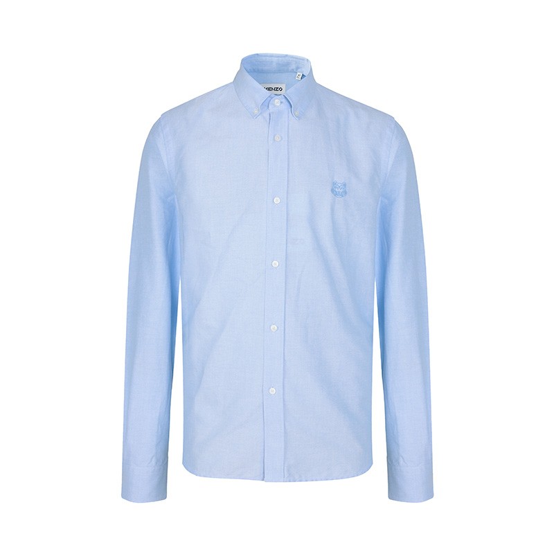 【超惠秒】KENZO 高田贤三 男士虎头LOGO时尚休闲长袖衬衫 10538