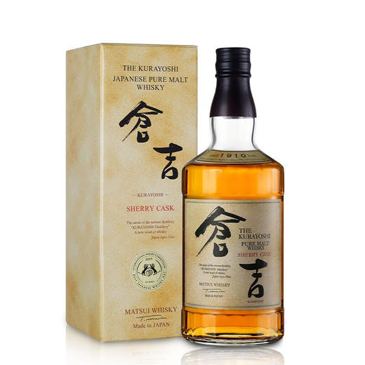 日威日本仓吉纯麦雪莉桶威士忌700ml*1瓶 商品图0