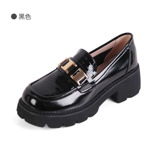 富贵吉祥2022方头乐福休闲时尚女鞋 f225123 商品图6