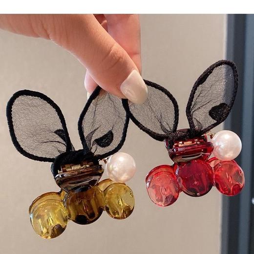 儿童款兔耳朵蝴蝶结抓夹刘海发夹网红头顶夹子可爱马尾时尚夹头饰 商品图4