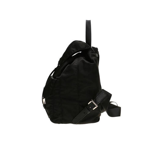 PRADA 普拉达 女士 Re-Nylon 再生尼龙珐琅金属三角形徽标中号子母双肩背包 黑色 1BZ811 RV44 F0002 OTO 商品图2