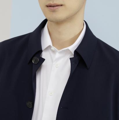 雅戈尔男士春翻领素色风衣标准版YYDF470094FQA 商品图4