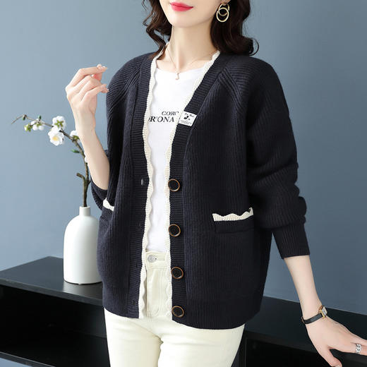 针织开衫，外搭披肩毛衣外套洋气短款上衣CC-26-6005 商品图2