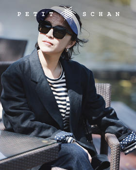 PETIT SCHAN小闪 CLO#070 Boyfriend男朋友的西装 日本进口亚麻oversize翻立领两穿西装外套  