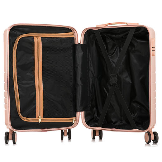 自然醒前置开盖行李箱女小型20寸商务登机拉杆箱男轻便旅行箱YS09 324 商品图7