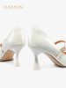 哈森女鞋2022年春季新款通勤尖头细高跟鞋女百搭玛丽珍女单鞋HS227126 商品缩略图3