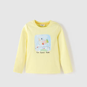 安奈儿女童SORONA圆领长袖针织衫ag211624