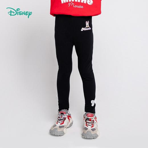 迪士尼童装女童裤子甜美米妮宝宝休闲打底裤高弹舒适春新品 商品图1