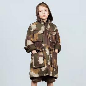 天空之城-AK CLUB 童装大色块迷彩多袋外套