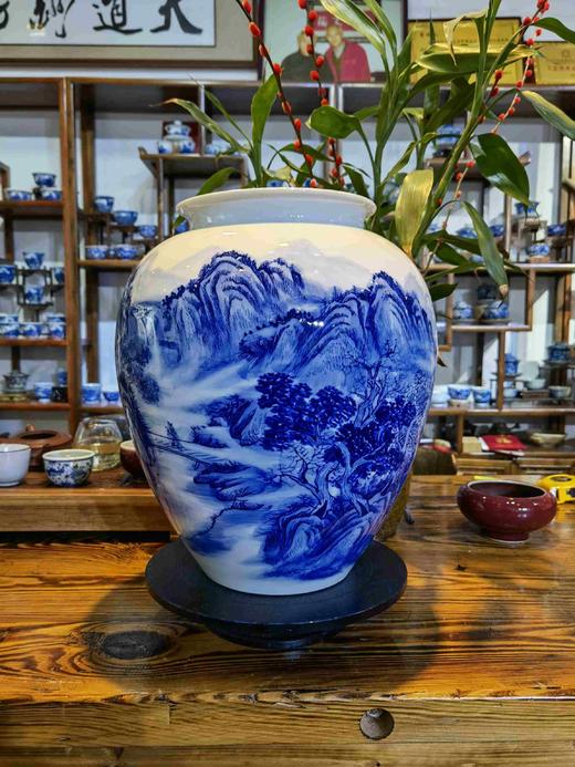 曹细毛：釉下彩青花<江南春色> 商品图0