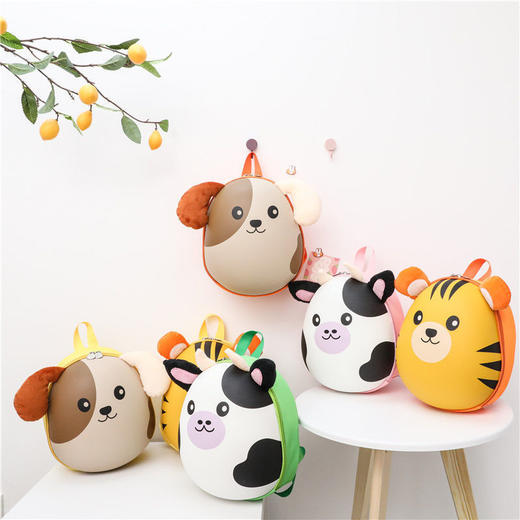 卡通蛋壳儿童小书包洋气百搭男女童双肩包卡通狗狗迷你宝宝背包潮 商品图1