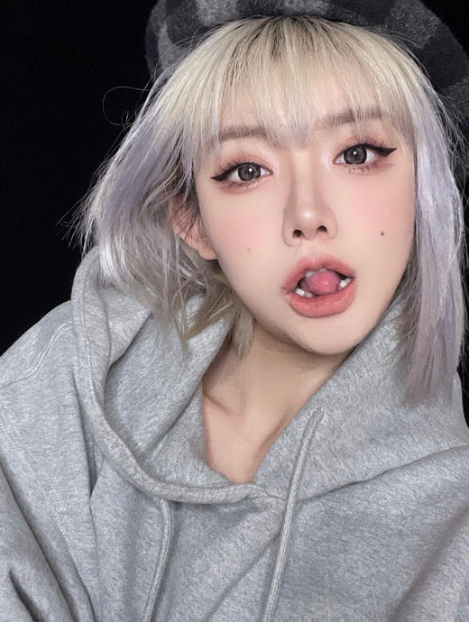 日抛 Kikicon 雪尼尼 14.5  着色14.2 蓝黑灰 商品图2