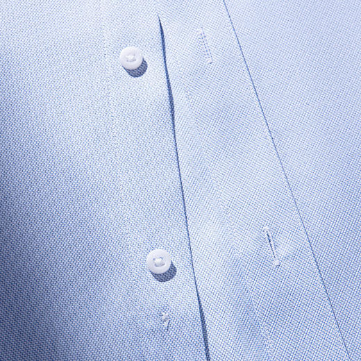 【100棉成衣免烫】罗蒙春夏长袖衬衫男士正装商务通勤纯棉刺绣衬衣 商品图8