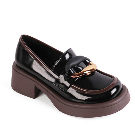 富贵吉祥2022方头乐福休闲时尚女鞋 f225246 商品图7