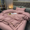 加厚磨毛四件套轻奢宿简约被套床单床笠纯色水洗棉三件套床上用品 商品缩略图3