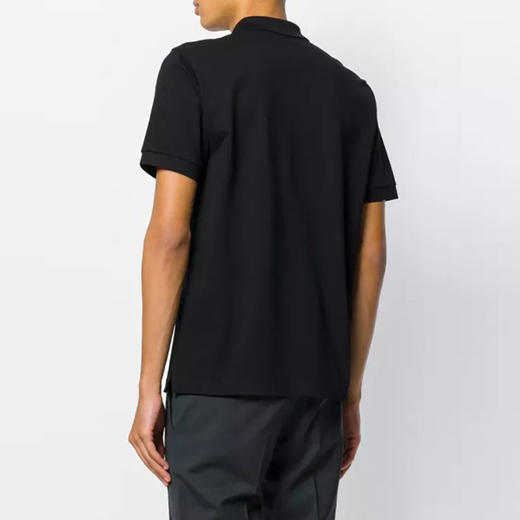 PRADA 普拉达 男士棉质珠地布三角形徽标短袖 POLO 衫 黑色 UJN444 XGS F0002 商品图2