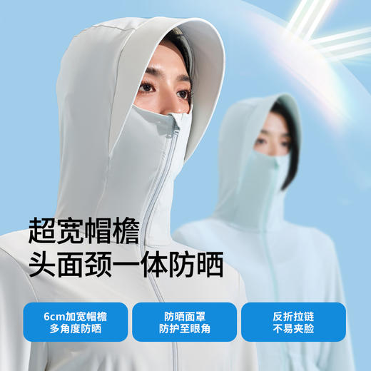 伯希和长款防晒衣女款冰丝轻薄透气外套全身防紫外线新款皮肤衣12221214 商品图0