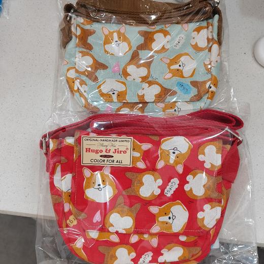 HUJI祤集Flap斜挎包插画corgi柯基小屁屁 商品图0