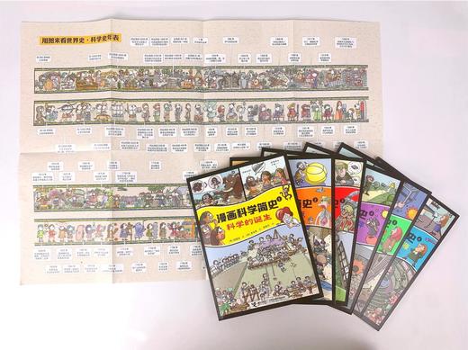 漫画科学简史（共6册）赠事件卡、科学史年表 商品图1