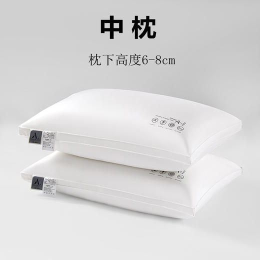 自然醒A类纯棉抗菌枕48*74cm防螨舒眠枕家用护颈枕头单双人枕芯床品SXM 商品图4