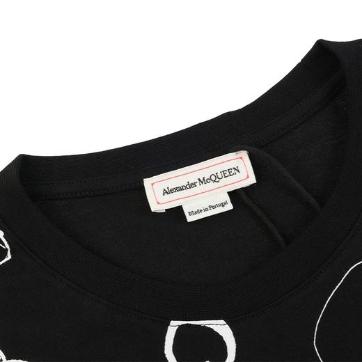 亚历山大麦昆（Alexander McQueen）男士潮流印花短袖T恤 商品图3